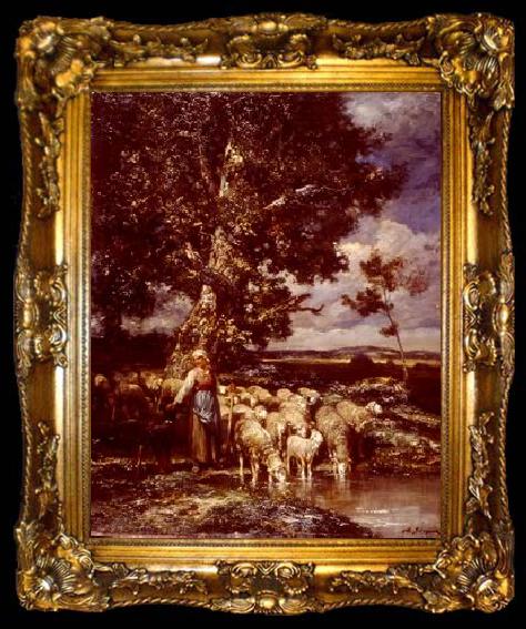 framed  unknow artist Sheep 089, ta009-2
